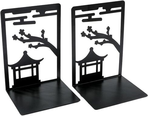 Bookend Support Chinese Style Book End Metal Heavy Duty Bookends for Lovers Organising Desktop Bookends in Saudi Arabia