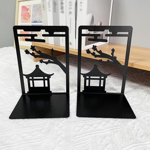 Bookend Support Chinese Style Book End Metal Heavy Duty Bookends for Lovers Organising Desktop Bookends in Saudi Arabia