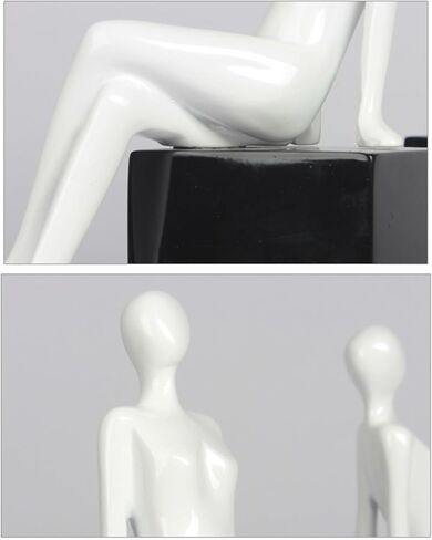 Bookend Support Bookends Art Bookend Resin Desk Office Ornament Simple Character for Library or Study Bookends in Saudi Arabia