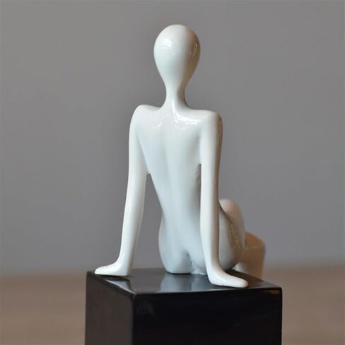 Bookend Support Bookends Art Bookend Resin Desk Office Ornament Simple Character for Library or Study Bookends in Saudi Arabia