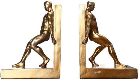 Bookend Support Book Ends, Resin Bookend for Heavy Books, Decorative Shelf Bookends for Home Office Study Bookends in Saudi Arabia