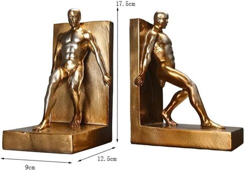Bookend Support Book Ends, Resin Bookend for Heavy Books, Decorative Shelf Bookends for Home Office Study Bookends in Saudi Arabia
