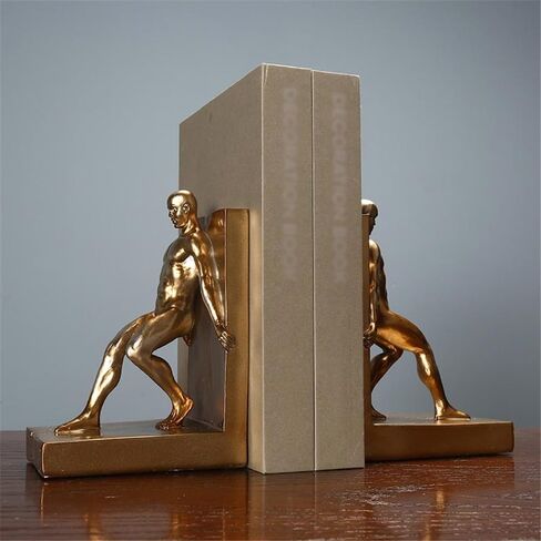 Bookend Support Book Ends, Resin Bookend for Heavy Books, Decorative Shelf Bookends for Home Office Study Bookends in Saudi Arabia