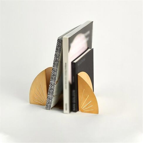 Bookend Support Metal Bookends Decorative - Heavy Duty Bookend Stopper Office or Home Book Shelf Holder Bookends in Saudi Arabia