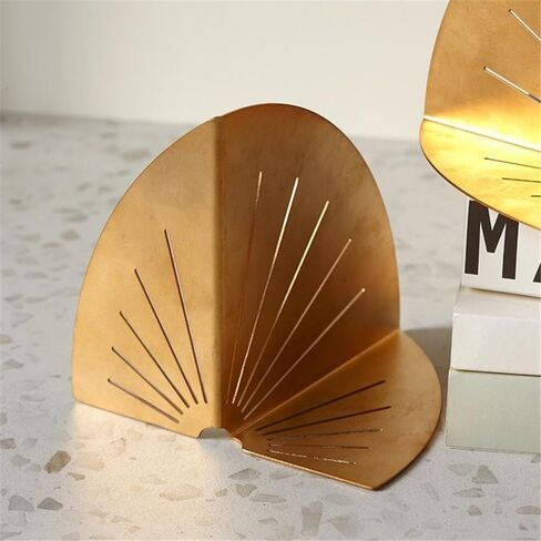 Bookend Support Metal Bookends Decorative - Heavy Duty Bookend Stopper Office or Home Book Shelf Holder Bookends in Saudi Arabia