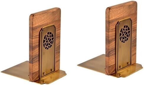 Bookend Support Bookends, Vintage Chinese Minimalist Desktop Decorative for Shelves Bookends in Saudi Arabia