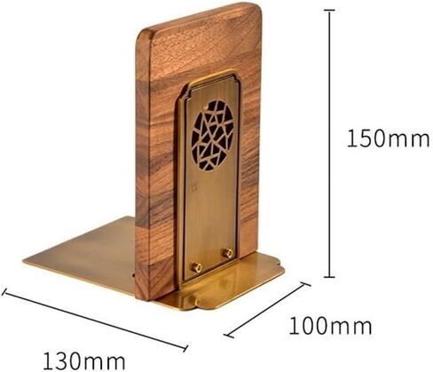 Bookend Support Bookends, Vintage Chinese Minimalist Desktop Decorative for Shelves Bookends in Saudi Arabia