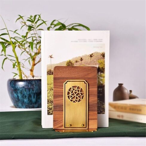 Bookend Support Bookends, Vintage Chinese Minimalist Desktop Decorative for Shelves Bookends in Saudi Arabia