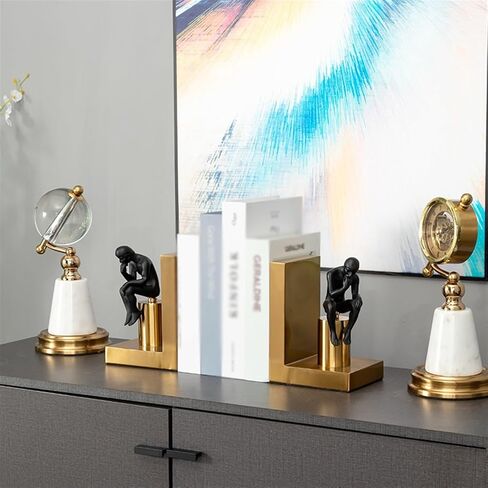 Bookend Support Characters Bookends Home Accessories for Bedroom Library Office School and Desktop Organizer Decoration Book Ends Bookends in Saudi Arabia