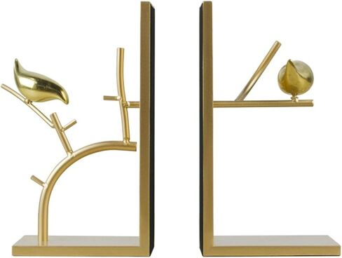 Bookend Support Bookshelf Metal Bird Anti-Moving Bookend to Accommodate Heavy Book Ends Chinese-Style Bookends Office Living Room Ornaments Bookends in Saudi Arabia