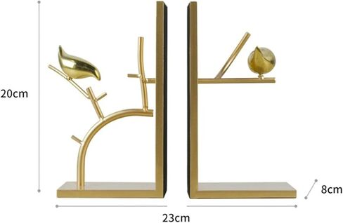 Bookend Support Bookshelf Metal Bird Anti-Moving Bookend to Accommodate Heavy Book Ends Chinese-Style Bookends Office Living Room Ornaments Bookends in Saudi Arabia