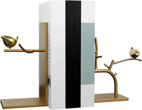 Bookend Support Bookshelf Metal Bird Anti-Moving Bookend to Accommodate Heavy Book Ends Chinese-Style Bookends Office Living Room Ornaments Bookends in Saudi Arabia