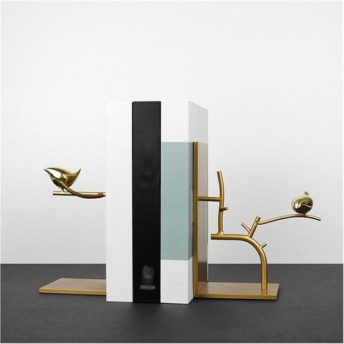 Bookend Support Bookshelf Metal Bird Anti-Moving Bookend to Accommodate Heavy Book Ends Chinese-Style Bookends Office Living Room Ornaments Bookends in Saudi Arabia