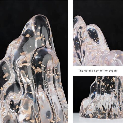 Bookend Support Decoration Bookends, Clear Resin for Shelves, Heavy Duty Book Ends and Desktop Organizer, Stopper for Books/Movies/CDs Bookends in Saudi Arabia