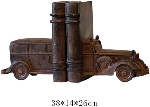Bookend Support Rustic Style Book Ends Vintage Aged Resin Bookends Stopper for Shelves Books Home Office Decor Bookends in Saudi Arabia