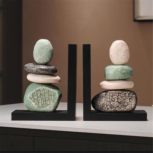 Bookend Support Ceramic Bookends for Shelves, Large for Heavy Books, Duty Book Stopper for CD Movies Bookends in Saudi Arabia