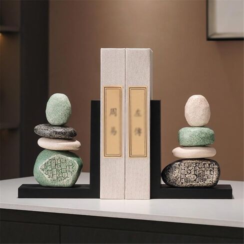Bookend Support Ceramic Bookends for Shelves, Large for Heavy Books, Duty Book Stopper for CD Movies Bookends in Saudi Arabia