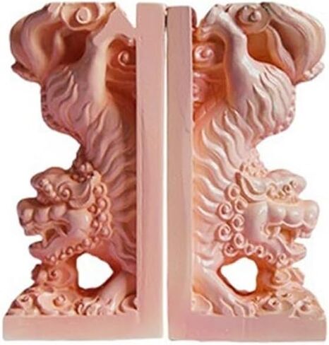 Bookend Support Bookends Chinese Pink Book End Decorative for Shelves Home Zen Desktop Ornament Bookends in Saudi Arabia