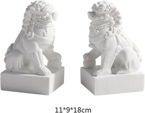 Bookend Support Simple Chinese Style Lion Bookend Exquisite Workmanship Home Decoration Book Stand Study Living Room Entrance Desktop File Bookends in Saudi Arabia