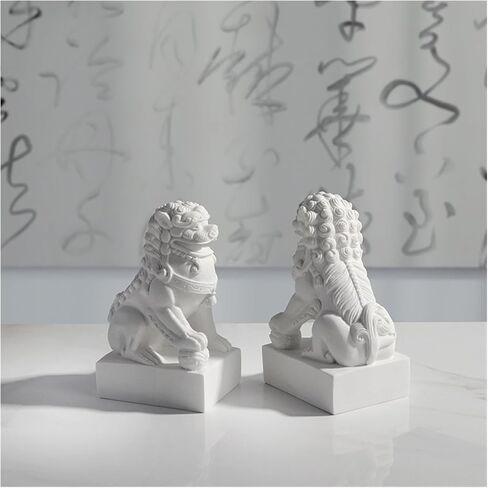 Bookend Support Simple Chinese Style Lion Bookend Exquisite Workmanship Home Decoration Book Stand Study Living Room Entrance Desktop File Bookends in Saudi Arabia