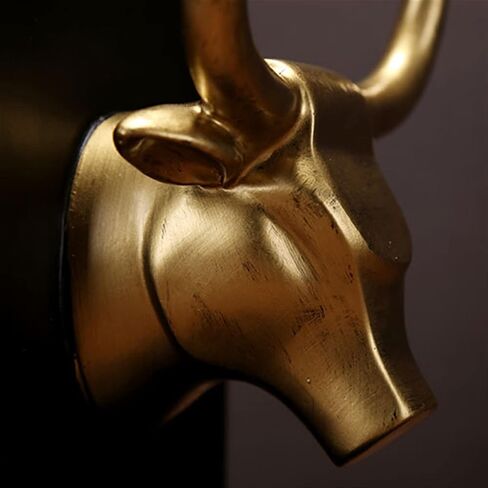 Bookend Support Decorative Bookend Home Decor Book Ends Bull Statues Bookshelves Heavy Duty Non Skid Gold Resin Bookends in Saudi Arabia