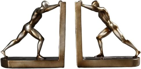 Bookend Support Heavy Duty Resin Bookends Simple for Home Office Llibrary School Study Room Decorative Book Stand Crafts Bookends in Saudi Arabia