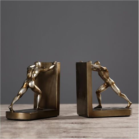 Bookend Support Heavy Duty Resin Bookends Simple for Home Office Llibrary School Study Room Decorative Book Stand Crafts Bookends in Saudi Arabia