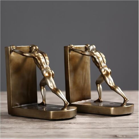 Bookend Support Heavy Duty Resin Bookends Simple for Home Office Llibrary School Study Room Decorative Book Stand Crafts Bookends in Saudi Arabia