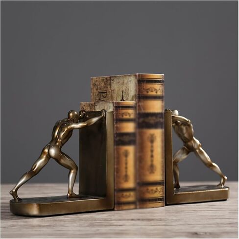 Bookend Support Heavy Duty Resin Bookends Simple for Home Office Llibrary School Study Room Decorative Book Stand Crafts Bookends in Saudi Arabia