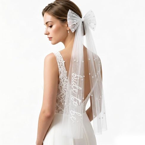 Bride to Be Sash Veil Bachelorette Party Accessories, Engagement Gifts Bridal Shower Decorations in Saudi Arabia