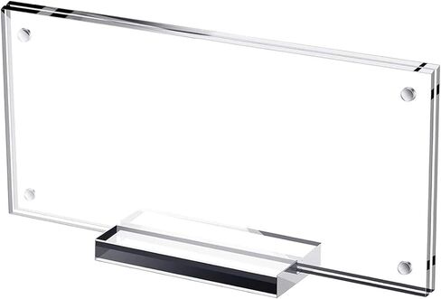Dollar Bill Frame Holder Acrylic Display with Base Tabletop Display for Photos in Saudi Arabia