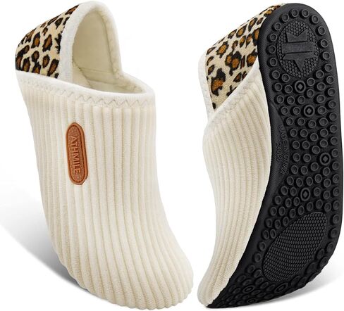ATHMILE House Slippers for Women Men Lightweight Barefoot Slippers Indoor House Shoes Soft Corduroy Foldable Non Slip Travel Bedroom Hotel Office Camping Hospital Yoga Comfort Gifts Grey in Saudi Arabia