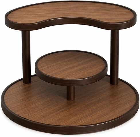 Wooden Corner Shelf Perfume Organizer – Modern Space-Saving Display Rack for Bathroom, Vanity, Kitchen & Bedroom in Saudi Arabia