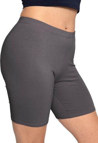 STRETCH IS COMFORT Cotton Athletic Shorts for Women Workout Shorts Running | Solids 95% cotton 5% spandex, prints 95% polyester 5% spandex, running shorts, workout shorts women, womens athletic shorts in Kuwait