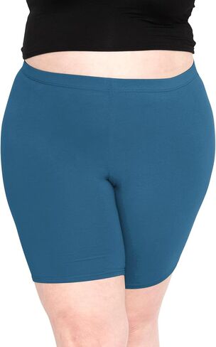 STRETCH IS COMFORT Cotton Athletic Shorts for Women Workout Shorts Running | Solids 95% cotton 5% spandex, prints 95% polyester 5% spandex, running shorts, workout shorts women, womens athletic shorts in Kuwait