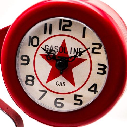 YOUKI Digital Clock, Desk Clock,Man Cave Decor,Steampunk Shelf Clock for Bedroom Livingroom,Home Cafe,Office,Silent No Ticking with Quartz Movement, Gift for Men, Red in Saudi Arabia