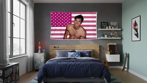 Jacob Elordi Flag, Funny Celebrity Flag, Wall Decor, Dorm Room Decor, Bedroom Decoration, Polyester Flag, 2x3 FT Flag in Saudi Arabia
