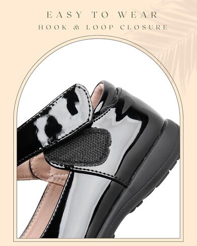Girls School Uniform Shoes Black Mary Jane Dress Flats for Church Music Recitals in Saudi Arabia