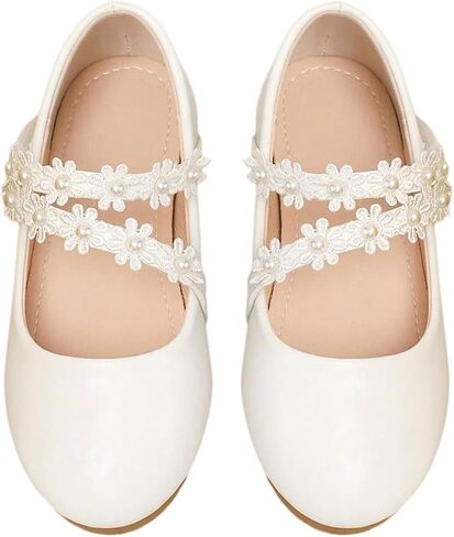 GORGLITTER Girl's Dress Ballet Flats Dressy Cute Girl Birthday Flower Slip On Dance Ballerina Shoes in Saudi Arabia