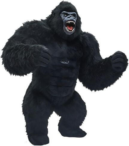 8.5ft Giant Inflatable Gorilla Costume for Adults Funny Blow Up Ape Mascot Suit Halloween Cosplay Fancy Outfit in Saudi Arabia