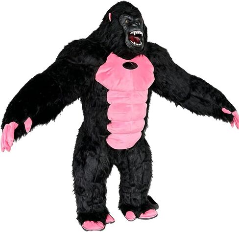 8.5ft Giant Inflatable Gorilla Costume for Adults Funny Blow Up Ape Mascot Suit Halloween Cosplay Fancy Outfit in Saudi Arabia