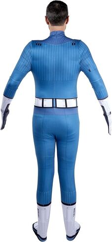 Men's Mr Fantastic Stretch Zentai Costume | Adult Superhero Suit with Jumpsuit and Gloves in Saudi Arabia
