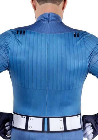 Men's Mr Fantastic Stretch Zentai Costume | Adult Superhero Suit with Jumpsuit and Gloves in Saudi Arabia