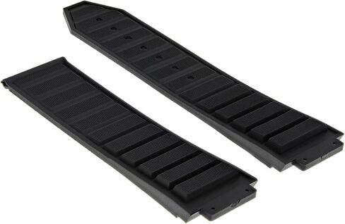 Ewatchparts 24mm Rubber Band Strap Deployment Clasp Compatible With H Hublot 44-45mm Big Bang Black in Kuwait