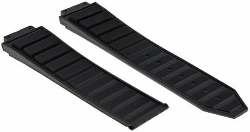 Ewatchparts 24mm Rubber Band Strap Deployment Clasp Compatible With H Hublot 44-45mm Big Bang Black in Kuwait
