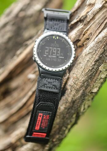 Nylon Watch Band Compatible with Suunto Core, Breathable Hook and Loop Replacement Strap with Loops in Kuwait