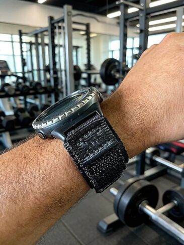 Nylon Watch Band Compatible with Suunto Core, Breathable Hook and Loop Replacement Strap with Loops in Kuwait