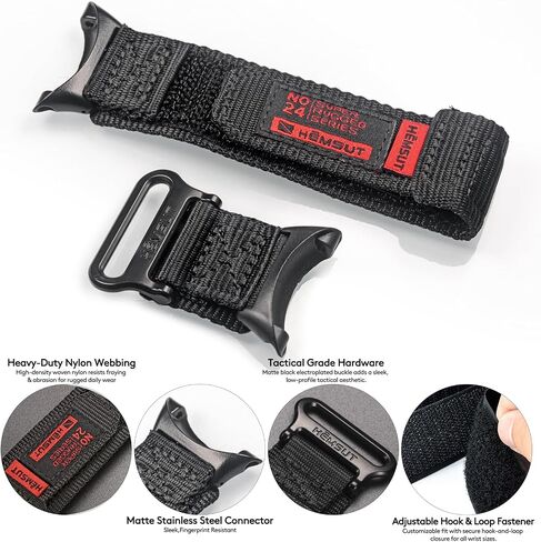 Nylon Watch Band Compatible with Suunto Core, Breathable Hook and Loop Replacement Strap with Loops in Kuwait