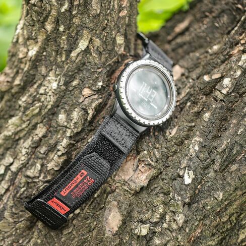 Nylon Watch Band Compatible with Suunto Core, Breathable Hook and Loop Replacement Strap with Loops in Kuwait