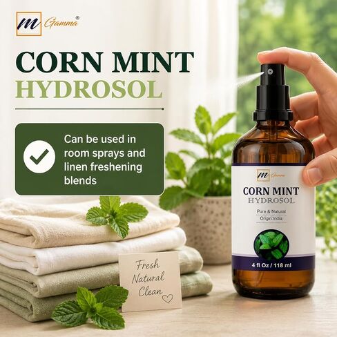 mGanna Corn Mint Hydrosol 4 fl oz / 118 ml (Food Grade) – Refreshing, Natural, and Multi-Purpose in Saudi Arabia